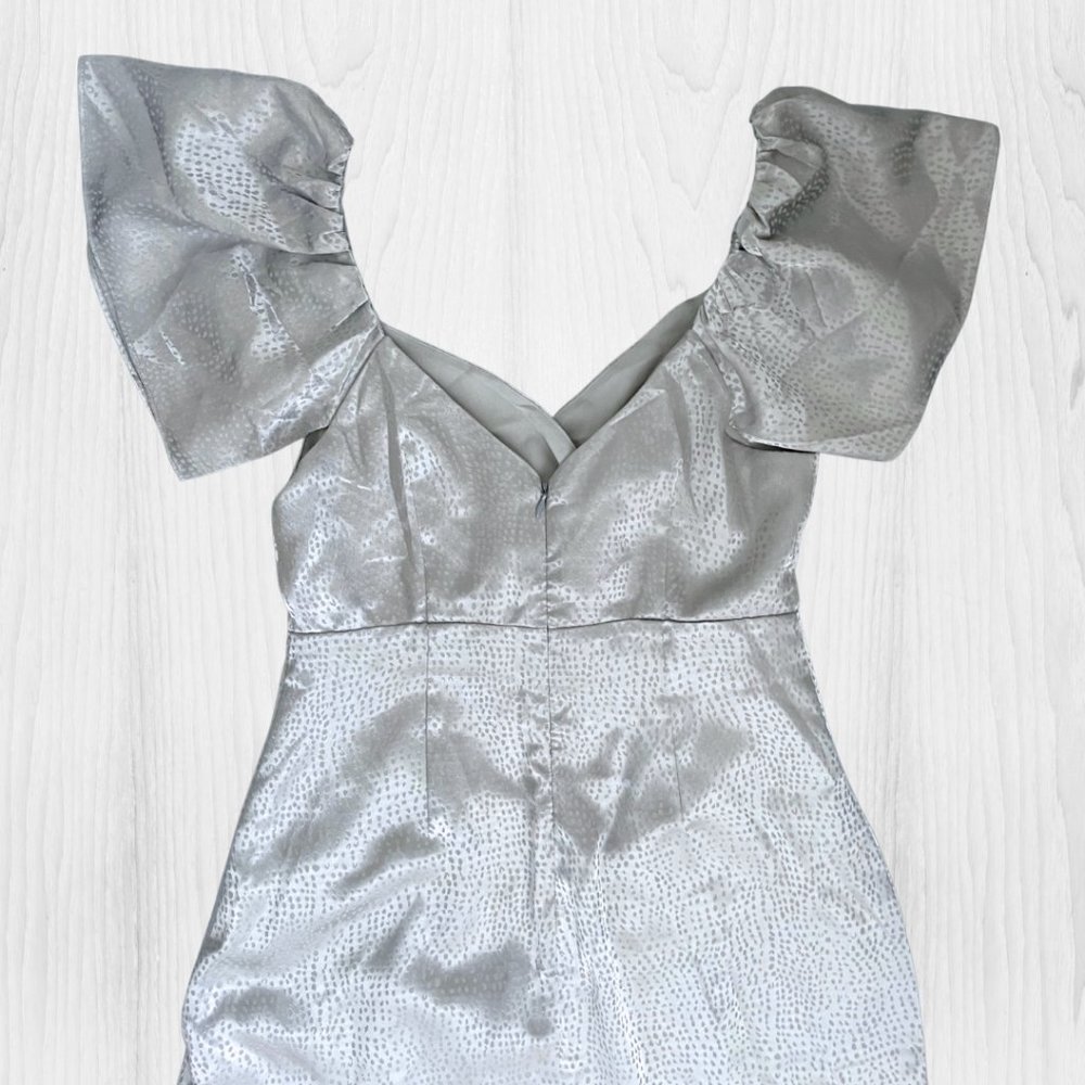 NWT Shoedazzle Dusty‎ Blue Midi Dress - Size Small - Picture 5 of 7